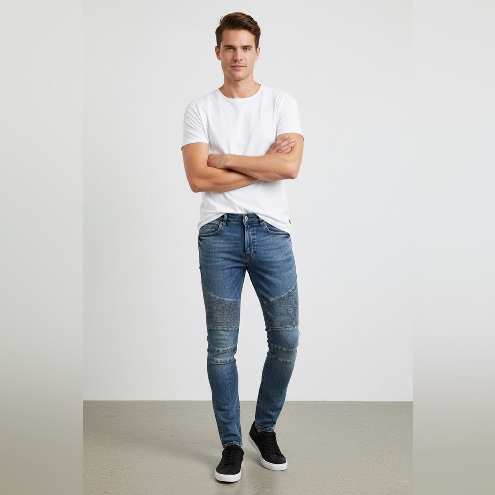 H&M Skinny Biker Men’s Jeans size 32 SOLD OUT online F-09
